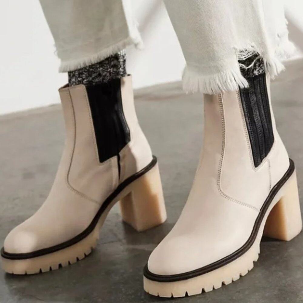 Free People James Chelsea Boot, White, EU 36, New in Box